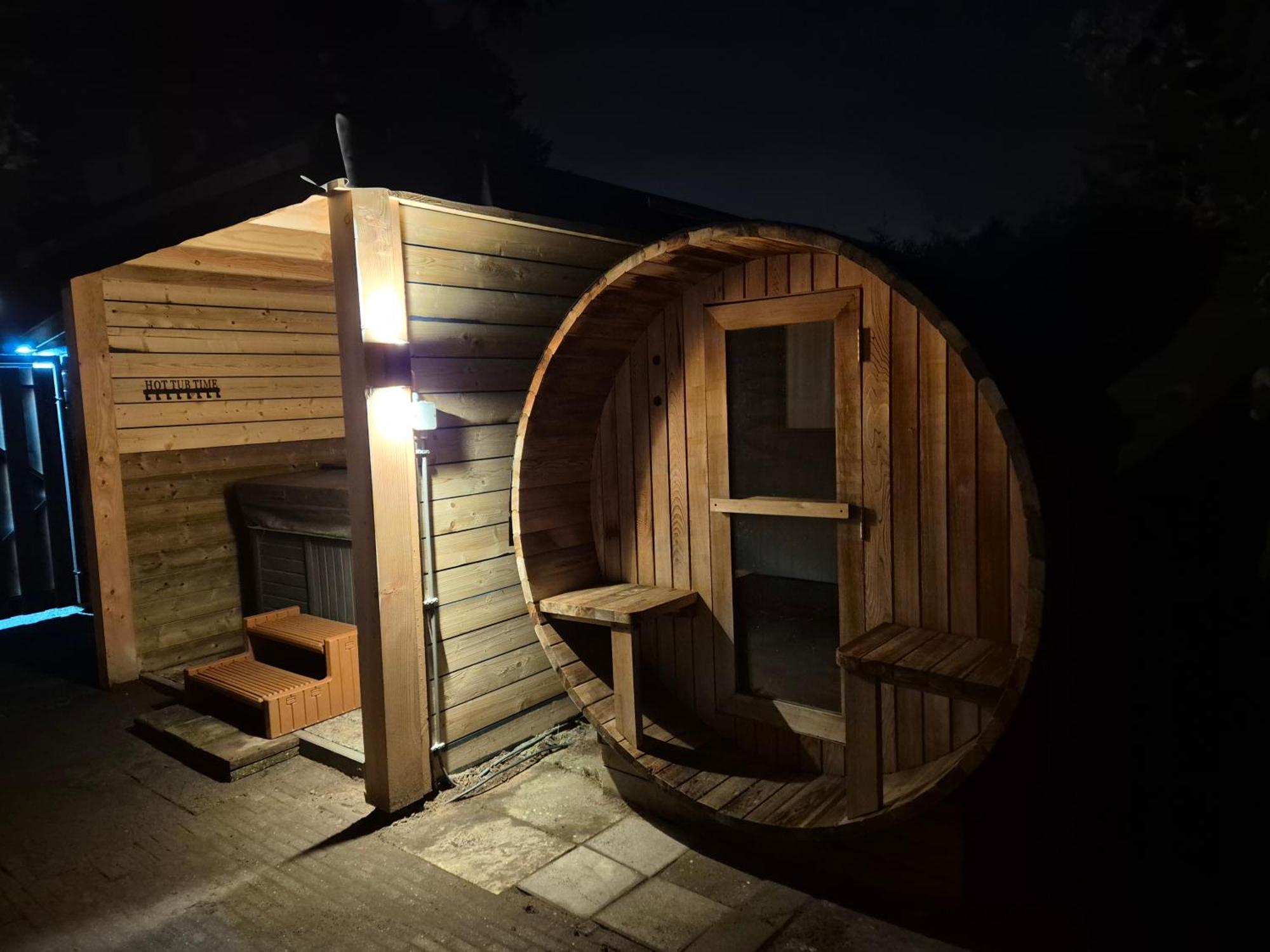 Luxe Boshuisje Met Prive Wellness & Jacuzzi Op De Veluwe Ермело Екстериор снимка
